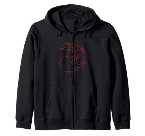 Image of Magic: The Gathering Red Mana Neon Zip Hoodie