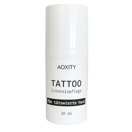 AOXITY Cuidado intensivo de tatuajes – 30 ml – en dispensador higiénico de vacío – 100% cosmética natural – After Tattoo Care