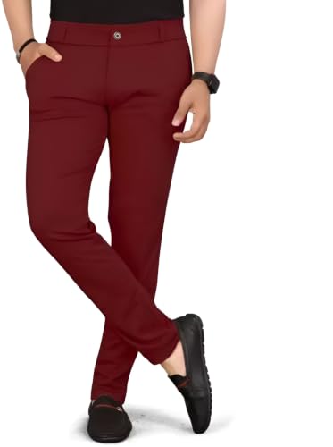 Image of Vanits Men's Slim Fit Casual Trousers Pack of 1