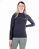  QHP Damen Reitshirt Sport Shirt Equestrian Dream (36, Iron Grey)