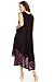 Sakkas A900 Batik Flower Caftan Tank Dress/Cover Up - Black/Purple - One Size