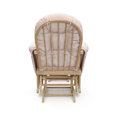Stork Craft Hoop Nursery Glider And Ottoman Set For Relaxing With Arm Rest, Cushion Availability, Metal, Natural/Pink #TOP7