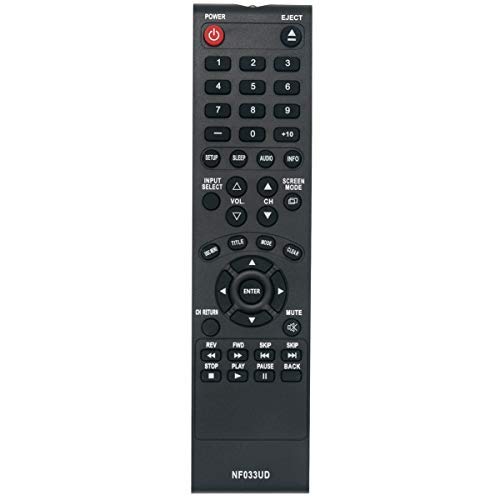 Télécommande de rechange NF033UD pour TV Sylvania et Emerson