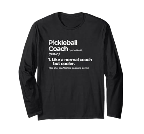 Definizione di Pickleball Coach divertente regalo Maglia a Manica