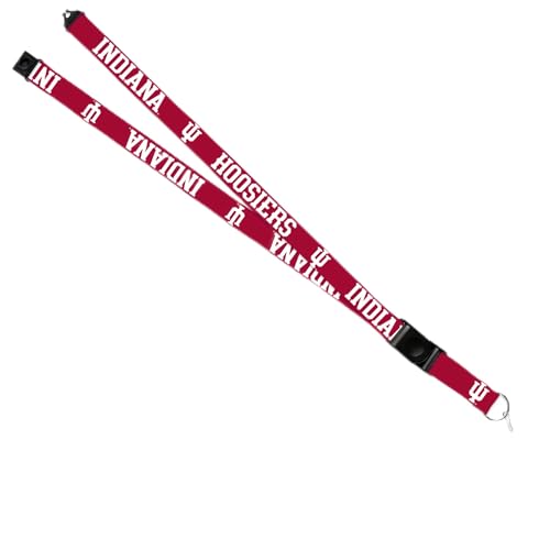 Rico Industries NCAA Indiana Hoosiers Alternate 18" x 1" Premium Unisex-Adult Safety Breakaway Lanyard