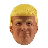 Gadluckki Donald Trump Mask, Funny Novelty Presidential Mask, Halloween Realistic Latex Costume for Adults Old Man Cosplay Headgear