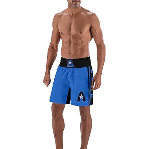 Anthem Athletics Classic Boxing Trunks Shorts - Royal Blue & Black - X-Large Cover