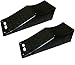KATSU Rampas de Plástico para Coche, 2 Piezas Resistente Cuñas para Auto Caravana, para Camping Vehículos Garaje Taller Servicio de Coche 161919