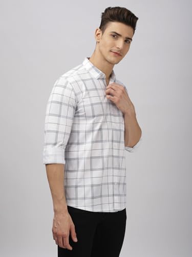 Image of BULLMER Trendy Regular Fit Striped Causal Full Sleeve Shirt for Men.