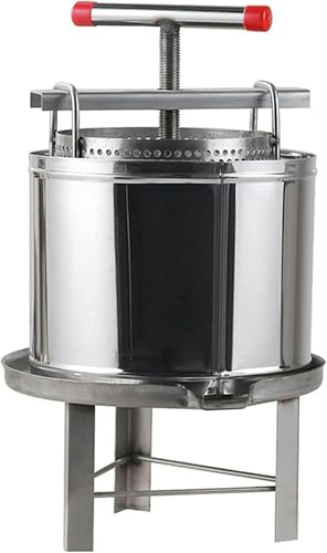 FUEPRFL Manuelles Traubenkreisel, Polieren Aus Edelstahl, Bienenwachspresse, Honigwachspresse Im Haus Für Gemüse -Tinkturgemüse ~//