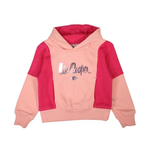 Lee Cooper Sweat À Sudadera con Capucha, Rosa, 12 años para Niñas