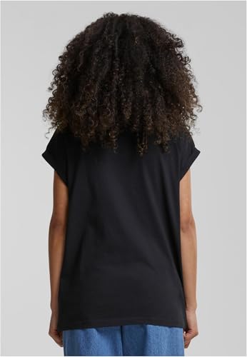 Urban Classics Ladies Extended Shoulder Tee, Camiseta Mujer, Black, M