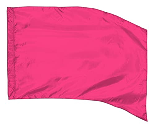 Pink Color Guard Practice Flag Polyester Habutai