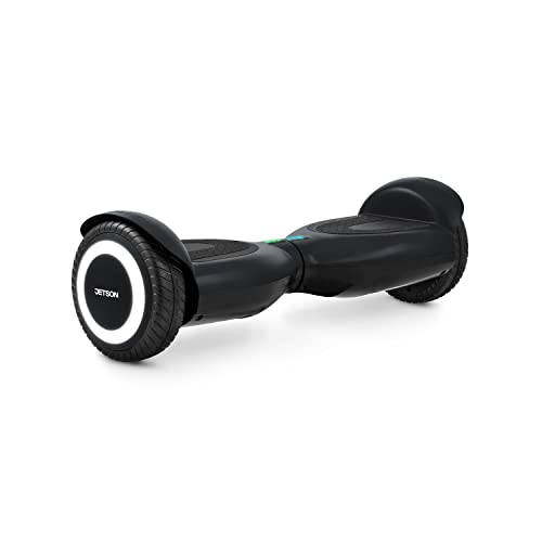 Jetson Prism All-Terrain Hoverboard, LAVA LED Light-Up Rims, Top Speed of 7 mph, Range of Up to 5 Miles, Active Balance Technology, Black, JPRISM-BLK