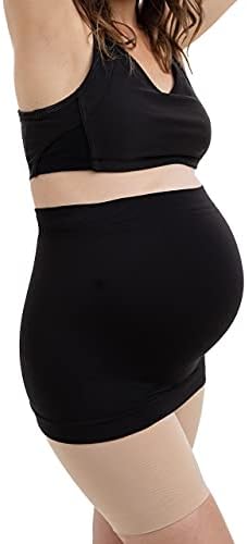 Belevation Maternity Band/Maternity Belly Band, Pregnancy Support Band - Black 22-26 (XXL)