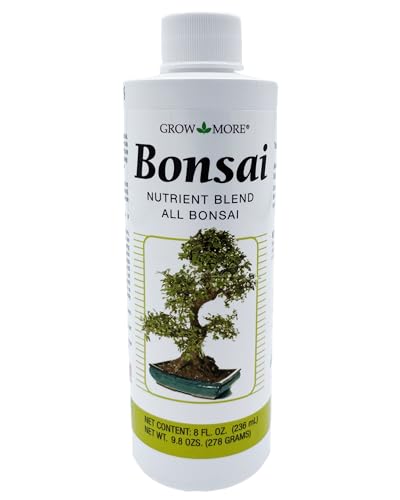 Grow More Organic Bonsai Fertilizer Liquid (1-1-1) - 8oz Concentrate Makes 48 Gallons of Low...