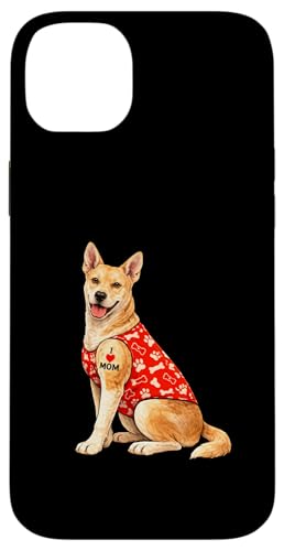 Carolina Dog Mom | I Love Mom �n�[�g �^�g�D�[ �� �X�}�z�P�[�X iPhone 14 Plus �p