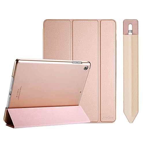 ProCase iPad 10.2 Case 2020 iPad 8th Generation / 2019 iPad 7th Gen Case Bundle with Pencil Holder Sticker for Apple Pencil 1st and 2nd Gen