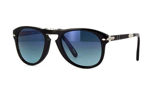 Persol Steve Mcqueen Limited Edition Po 0714Sm Black/Blue Shaded 54/21/140 Men Sunglasses #TOP26