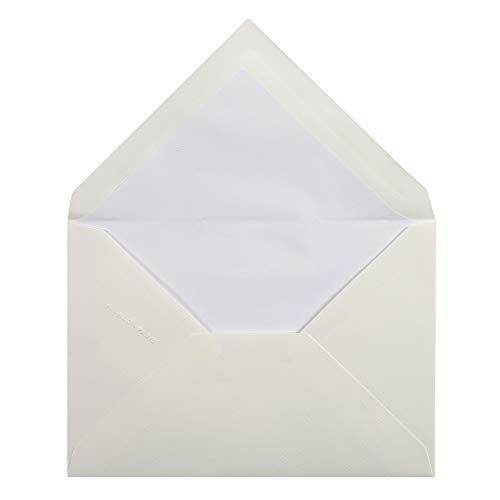 Lalo 21400L enveloppen Vergé de France (perfect voor je uitnodigingen, C6, 11,4 x 16,2 cm, 25 enveloppen) wit - Afbeelding 3