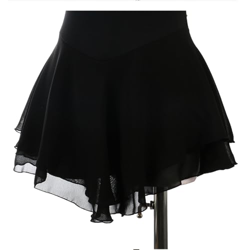 Vestido De Patinação Artística Feminino, Adulto Competição Desempenho Sem Mangas Em Torno Do Pescoço