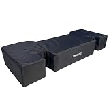 Skil-Care 2.5 Inch Thick Cushion Lap Top Tray Cushion with Cutouts, Fits 16 Inch Half Arm Wheelchairs, Secure and Comfortable Support, Black, 307032
