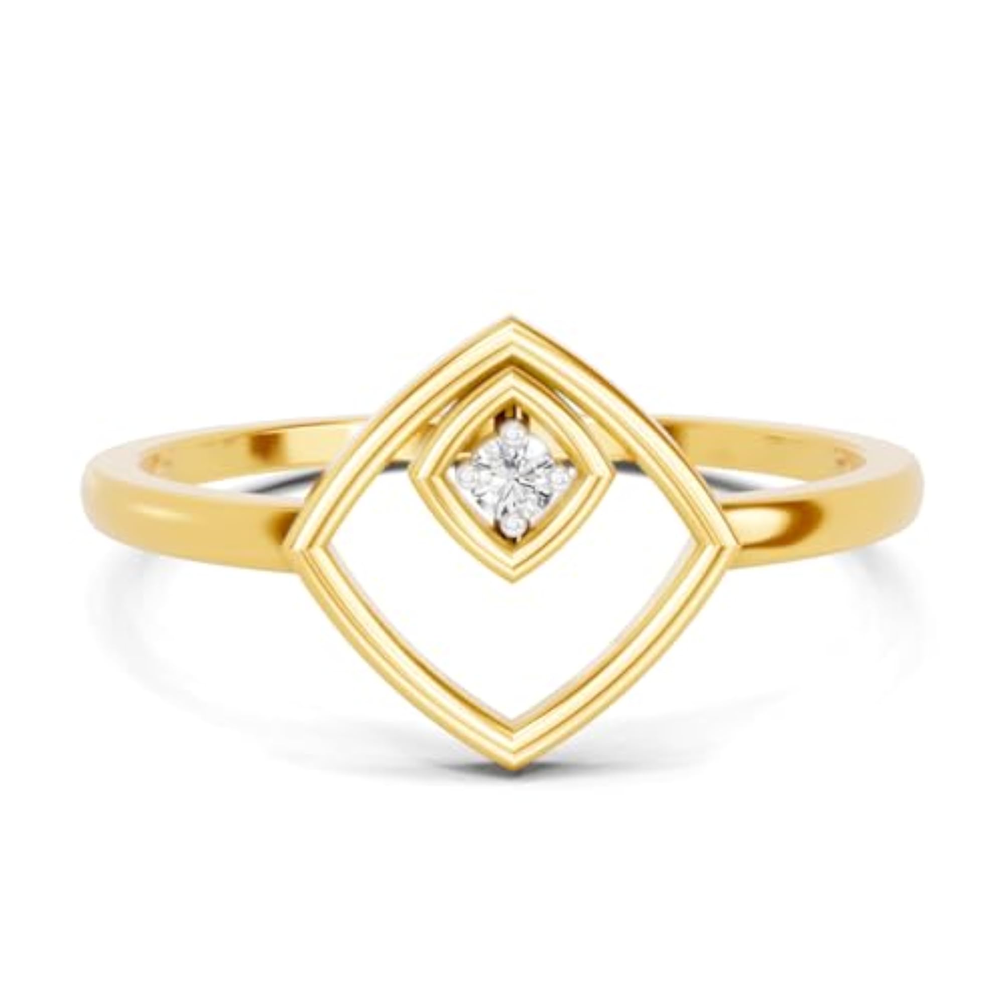 Women's Lab Grown Diamond 0.02ct 925 Silver Ring