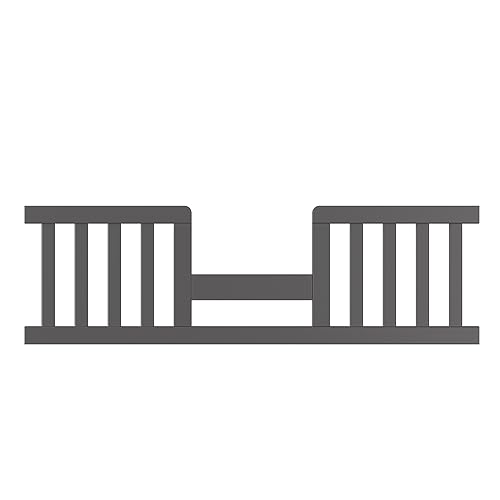 Child Craft Toddler Bed Guard Rail Converts Camden 4-in-1 Convertible Crib into Toddler Bed, Made of Pinewood, Non-Toxic Finish (Cool Gray)