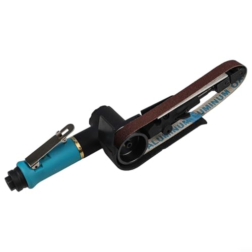 KiraKira Lijadora neumática de banda de 20x520mm 16000RPM Pulido de aire con mango de 360° de soldadura de costura y eliminación de óxido