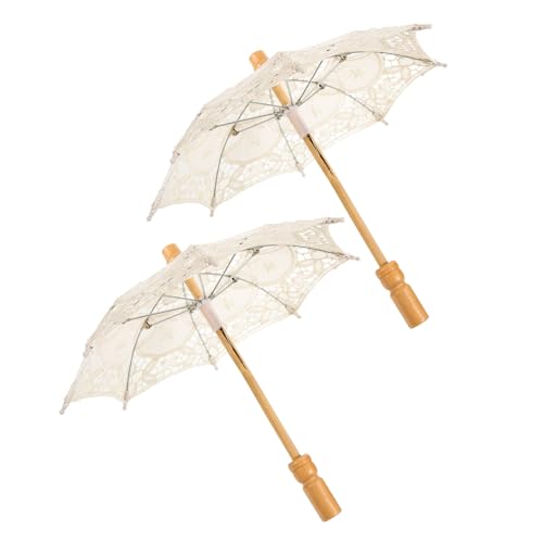 Parasol dentelle mariage vintage et ombrelle blanche pour événement extérieur