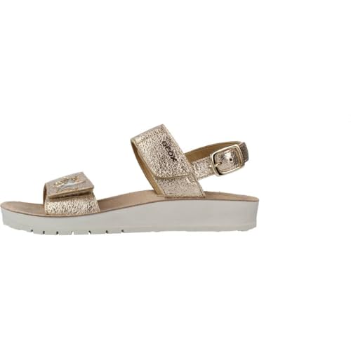 Geox Fille J Sandal Costarei Gi Sandales, Gold, 28 EU