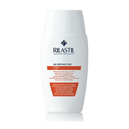 31CSLvpOE5L - Rilastil - Sun System AK-Repair 100, Protector Solar Facial con Muy Alta Fotoprotección, Hidrata y Protege, Resistente al Agua, Apto para Pieles Propensas a Eritema y Manchas - 50 ml