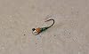 Moscas Perdigon Jig Head de Tungsteno Naranja, Negro y Perla - Ninfa Euro Atada en Anzuelo Hanak - Paquetes de 6 2