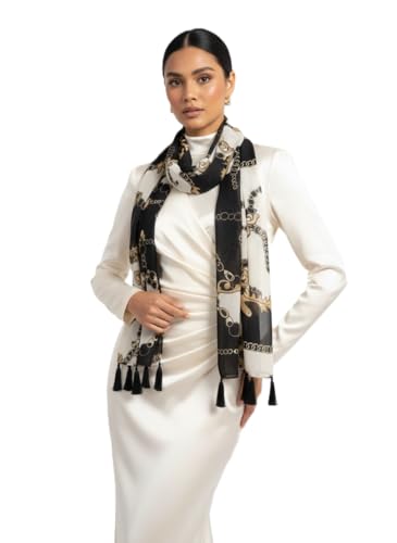 Image of Women Lightweight Scarf | 180 x 55 cm | Soft, Comfortable & Breathable | All Season Scarf