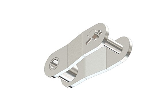 Senqcia Hi-Max C2040NPHMOL Nickel Plate Offset Link, Double Pitch Chain, 1.46" Length, 1" Pitch (Pack of 5)