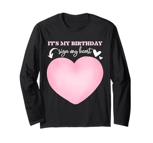 It's My Birthday Sign My Heart Birthday Party Costume Manga Larga