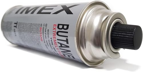 Foto von IMEX Gaskocher Edelstahl Campingkocher mit 16 Gaskartuschen und Tragekoffer/Aufbewahrungskoffer 2,2KW