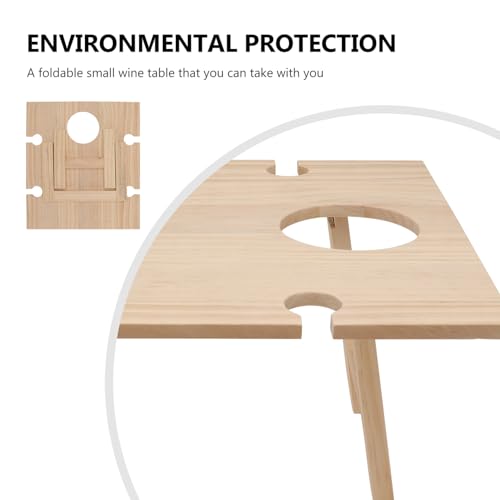 Table à vin pliable compacte portable pour camping et pique-nique