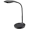 Bostitch Office KT-VLED1502-BLK Gooseneck LED Desk Lamp with USB Charging Port, Dimmable, Black