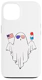 Funny Patriotic Ghost 4th of July White Red and Boo for Kids Case for iPhone 13