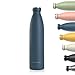 LARS NYSØM Trinkflasche Edelstahl 1000ml | BPA-freie Isolierflasche 1 Liter | Auslaufsichere Wasserflasche für Sport, Fahrrad, Hund, Baby, Kinder