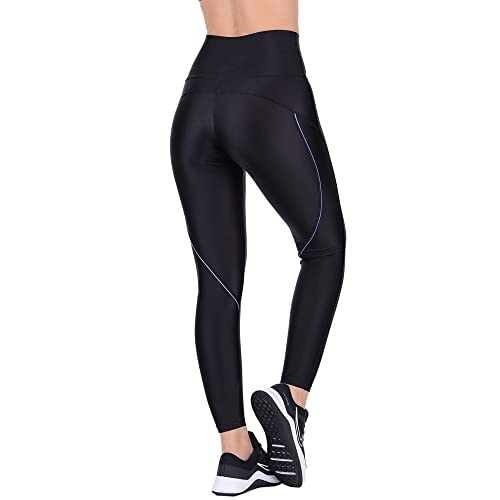 Calça Legging Fitness Cirrê Cós Alto Summer Soul Preta (as2, alpha, l, regular, regular, Preto)