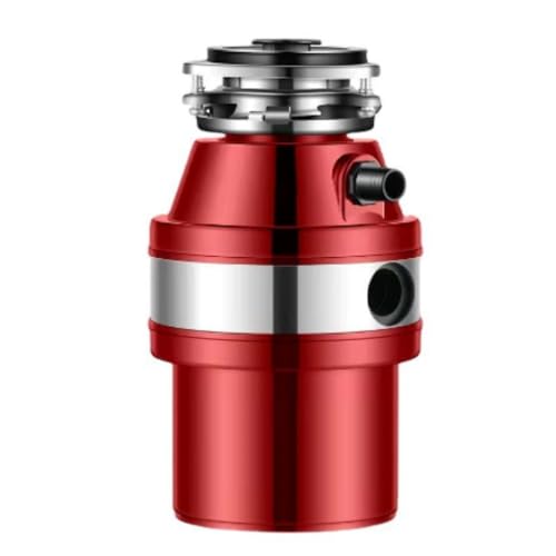 KYEZOL家庭用 サイレントディスポーザー 取付簡単 ディスポーザー 生ごみ処理機 サイレント 生ごみ 粉砕機 生ごみ処理機 生ゴミ処理機 キッチン用 消臭 抗菌防 (レッド 560W)