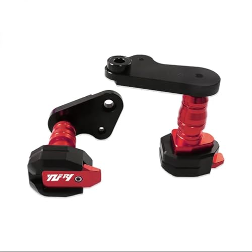 Sliders de cadre de moto CNC aluminium usiné protection YZF-R1 rouge