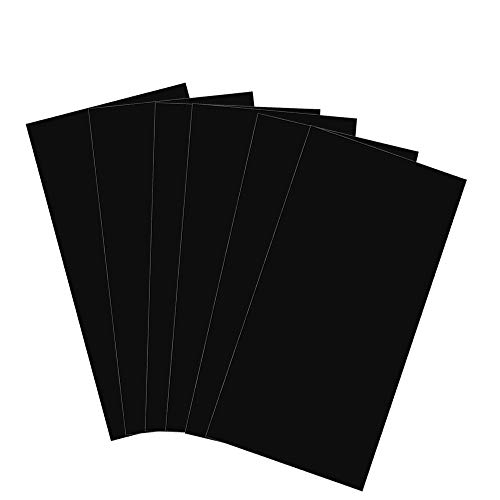 XLNT TECH Engraving Double Color Sheet, Black/White (12