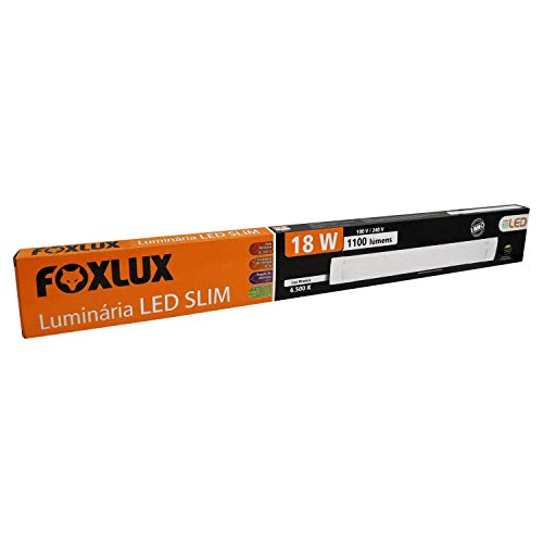 Luminária Led Slim 18W 6500K Bivolt