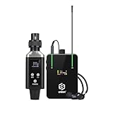 LMBGM AR9 UHF Mono Wireless In-Ear Monitor Pro System Transmitter & Beltpack Receiver for Studio, Band Rehearsal & Live Performance