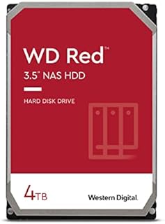Western Digital 4TB WD Red NAS Internal Hard Drive HDD - 5400 RPM, SATA 6 Gb/s, SMR, 256MB Cache, 3.5