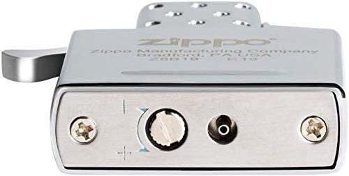 Zippo Butane Torch Lighter Insert, Insert For Cigars Cigarettes Candles With Adjustable Flame Lighter Case, Butane Refillable For Tobacco Pipe & Cigars, Use Butane Fuel Silver #TOP7