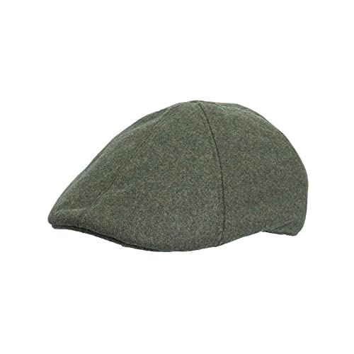 Casquette plate en laine olive unisexe chapeau de campagne Walker & Hawkes 59cm